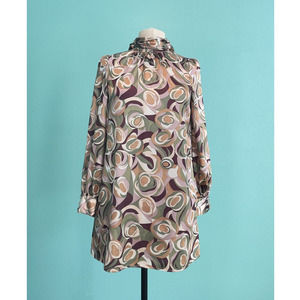 Twelve Twelve Vintage 1960s Mod Paisley Dress Size Small